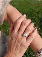 Vicenza - Piazzetta Palladio 2 - Anillo Crivelli Mujer DIAMANTI in Oro blanco Diamante 1.01 Ct 000-3490-372 - 000-3490-372